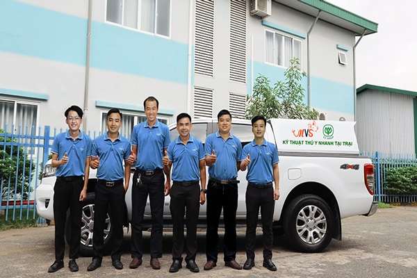 C.P. Việt Nam: Bộ phận kỹ thuật thú y nhanh tại trại chuyên nghiệp và tận tâm