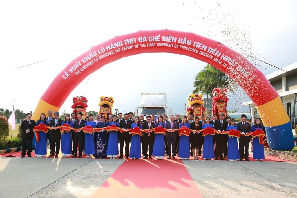 C.P. Việt Nam: Lô thịt gà chế biến chính thức xuất khẩu sang Nhật Bản