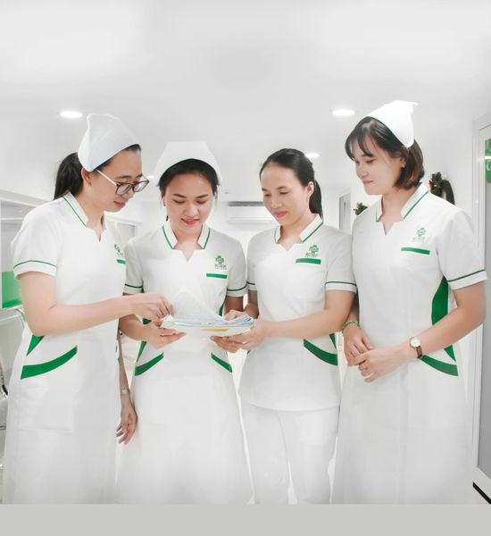 Đồng phục sản phụ bệnh viện Hạnh Phúc - Công ty đồng phục Hoa Tay