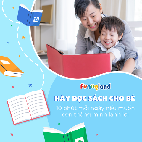 Đọc sách cho bé nghe 10 phút mỗi ngày nếu muốn con thông minh lanh lợi!