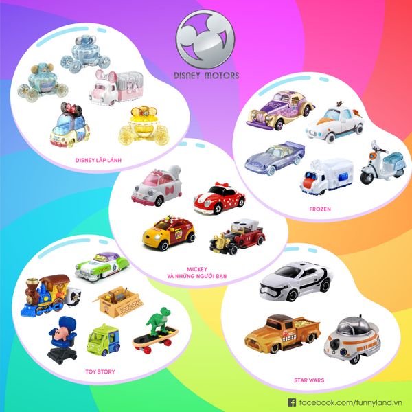 TOP 5 DÒNG XE SƯU TẬP TOMICA DISNEY - GIẤC MƠ DISNEY ĐẾN TỪ TOMICA DIECAST