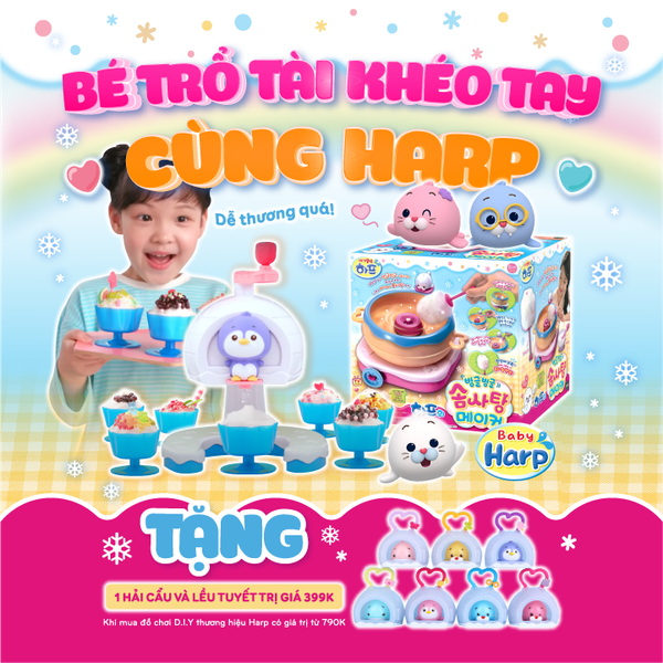 Bé trổ tài khéo tay cùng HARP