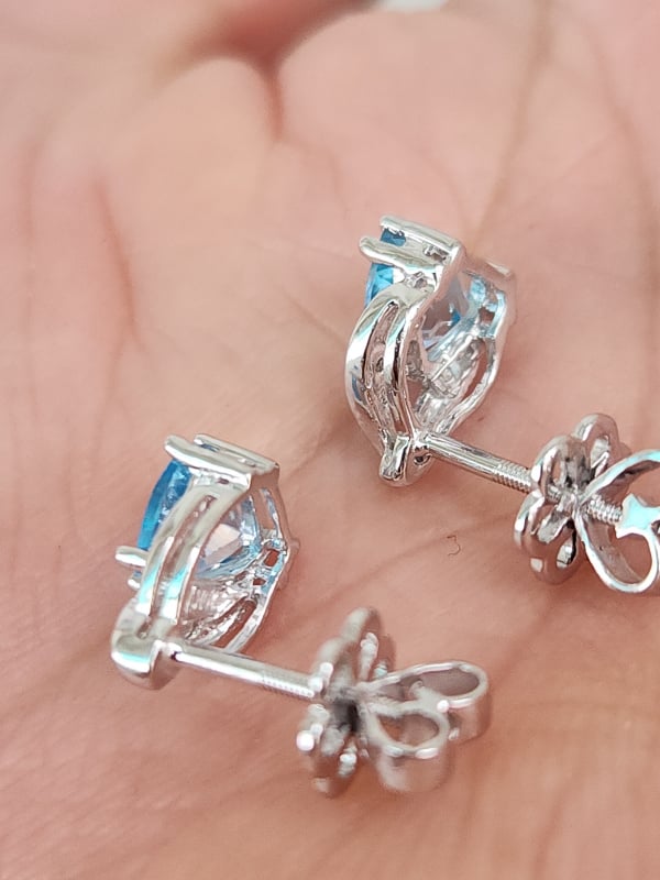 bông tai nữ vàng 10k white gold và yellow gold