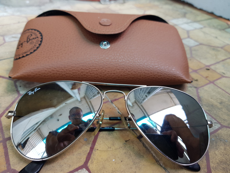 kính Rayban Italy Aviator RB3025 W3275 xám tráng gương