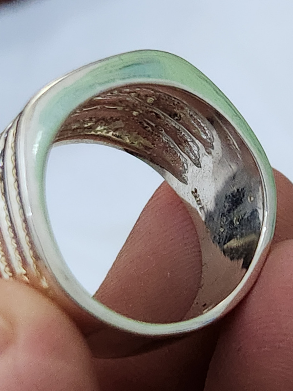 nhẫn mỹ bạc xưa 925 ốp vàng 14k cẩn 20 viên xoàn Moissanite