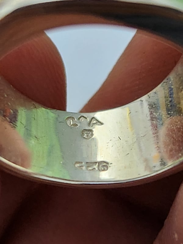 nhẫn mỹ bạc xưa 925 ốp vàng 14k cẩn 20 viên xoàn Moissanite