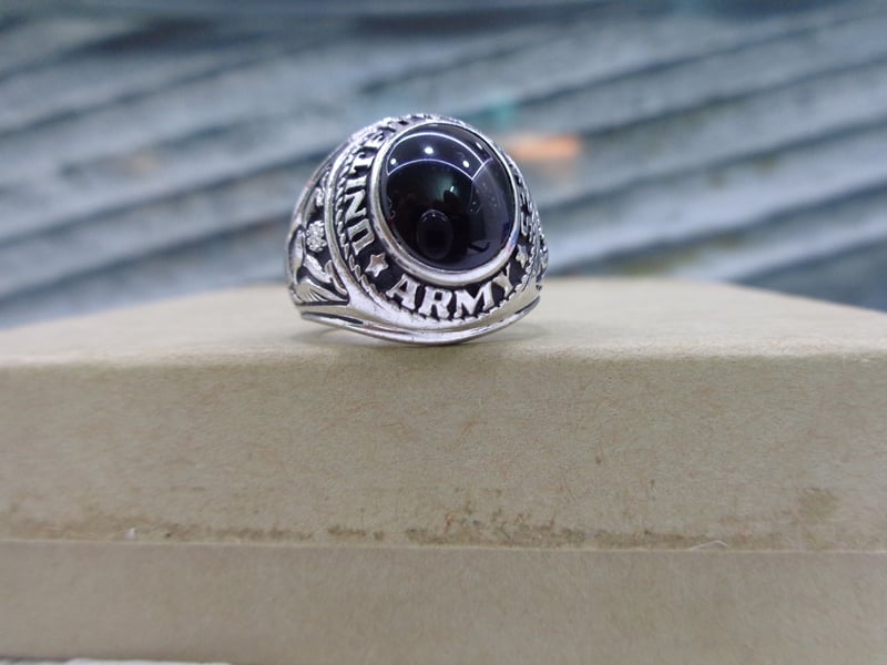 nhẫn mỹ bạc quân đội