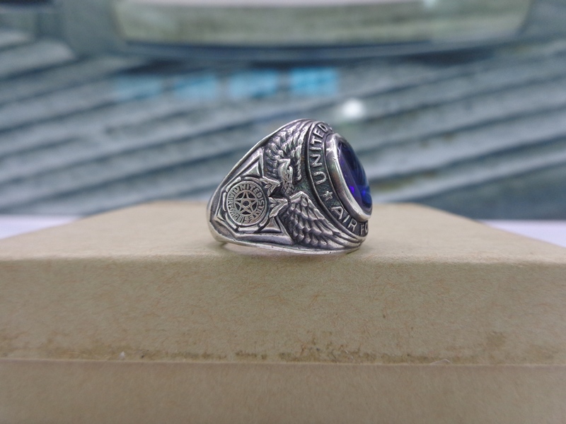 nhẫn mỹ bạc xưa quân đội air force