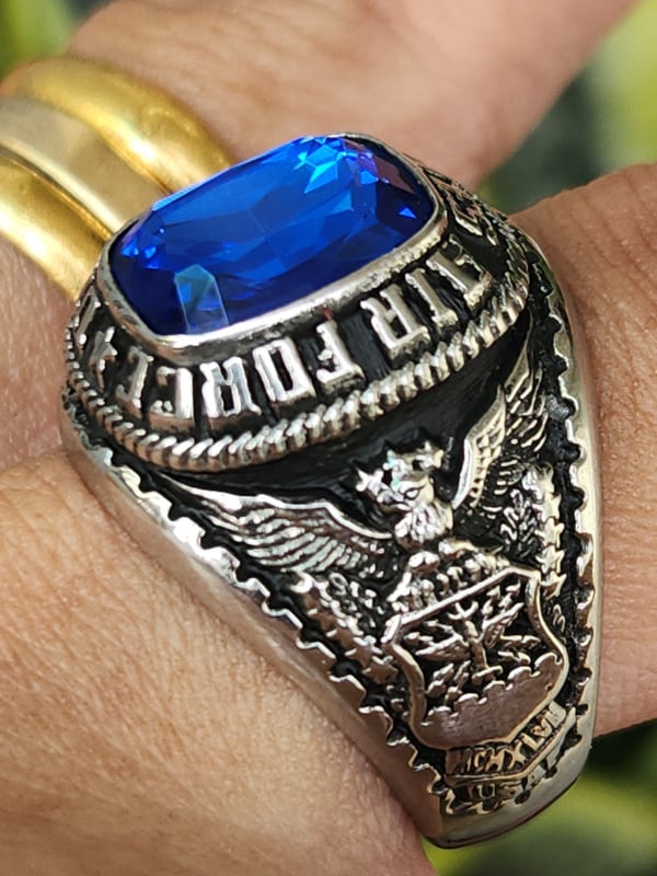 nhẫn mỹ xưa Air Force hãng Jostens ltm