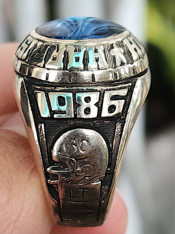 nhẫn mỹ xưa bá cấm vàng jostens năm 1986