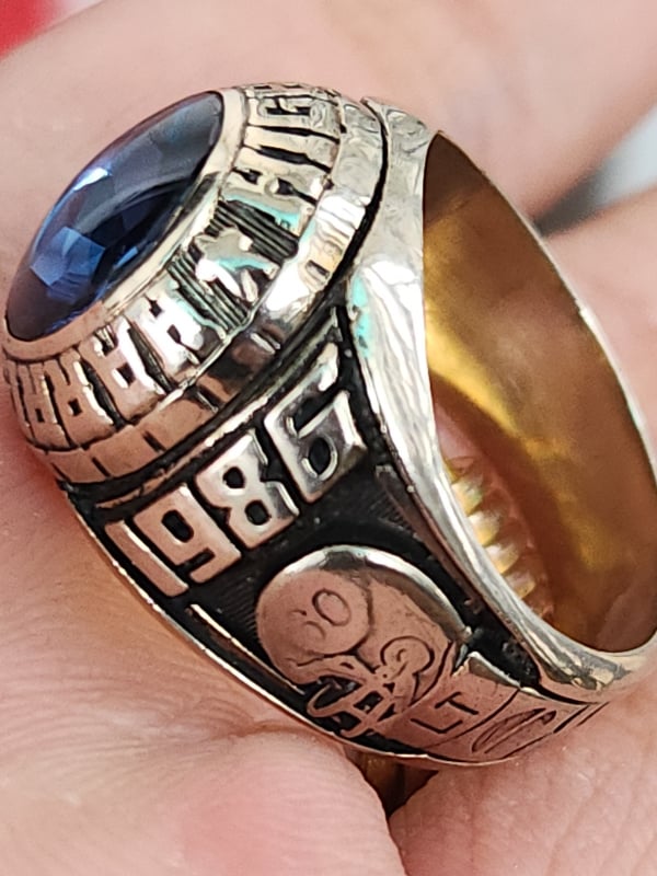 nhẫn mỹ xưa bá cấm vàng jostens năm 1986