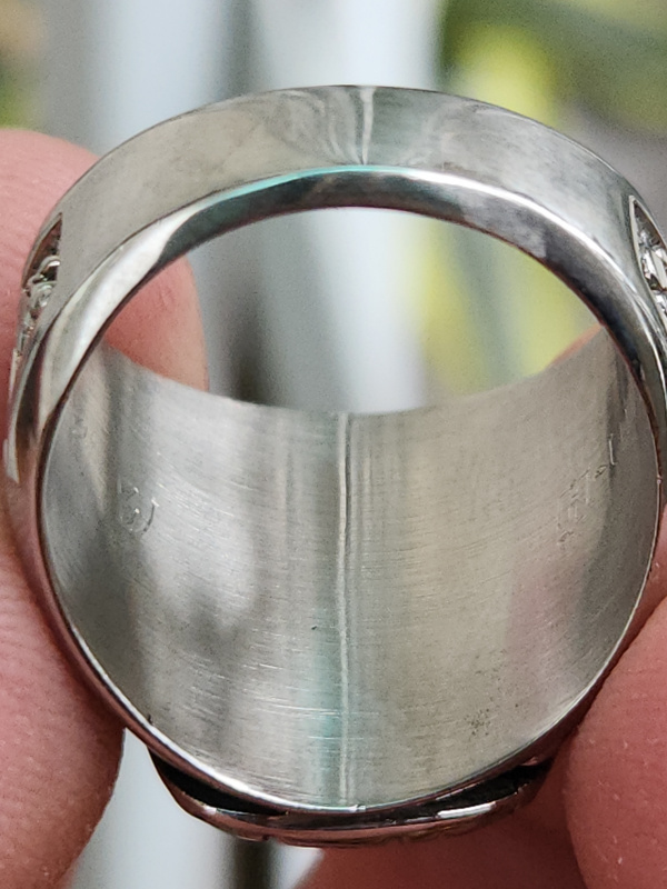 nhẫn mỹ xưa hãng HJ ULT đính kim cương thiên nhiên