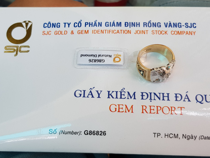 nhẫn mỹ xưa hội tam điểm vàng 10k xoàn thiên nhiên