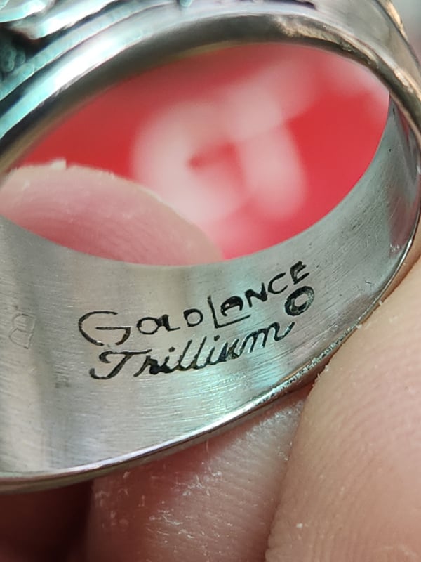 nhẫn mỹ xưa hợp kim Goldland trillium