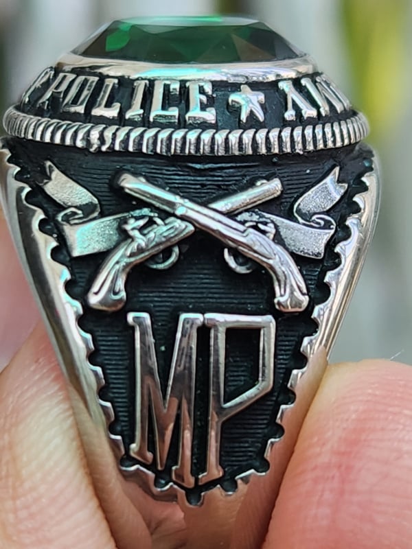 nhẫn mỹ xưa hợp kim quân đội military police