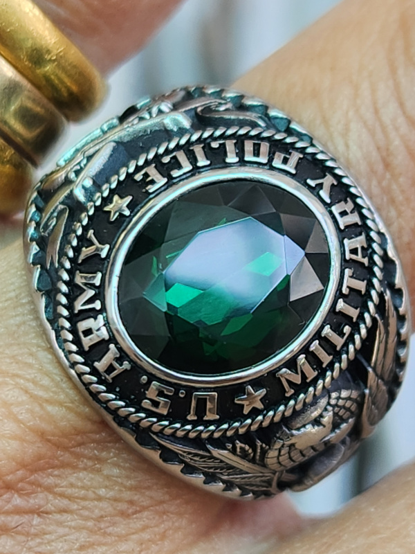 nhẫn mỹ xưa hợp kim quân đội military police