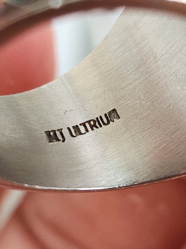 nhẫn mỹ xưa hột xanh tia hãng herff johns ultrium