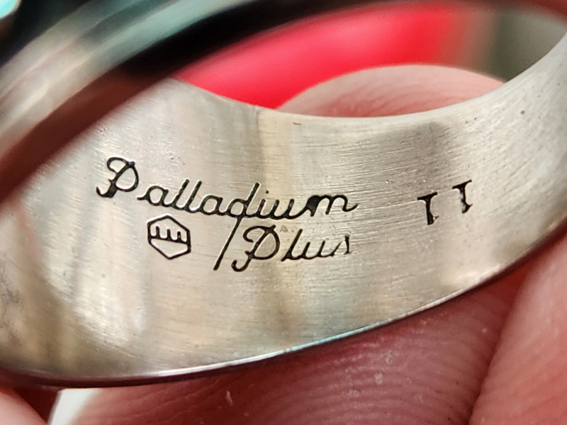nhẫn mỹ xưa palladium plus năm 1977