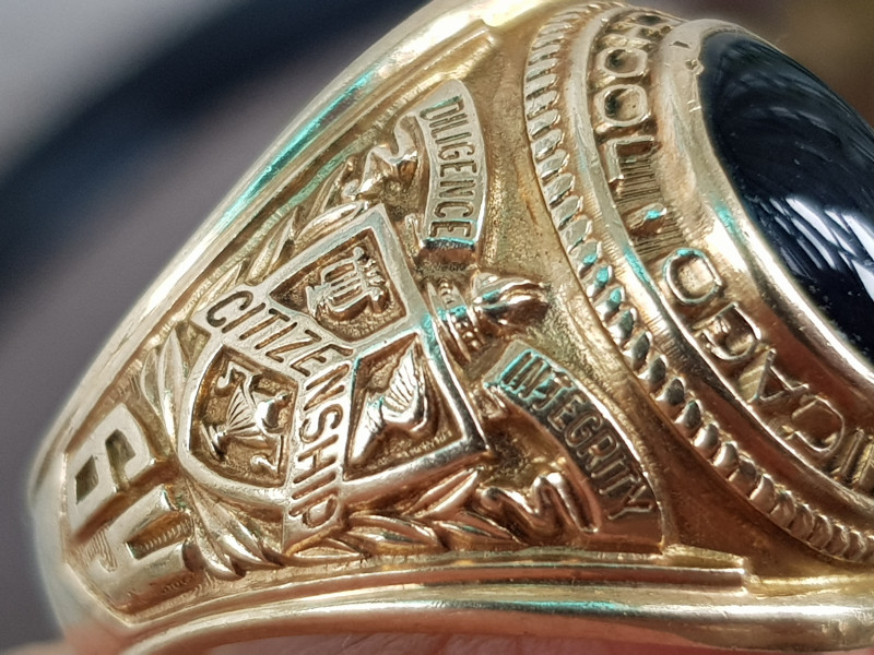 nhẫn mỹ xưa vàng 10k hãng jostens năm 1964