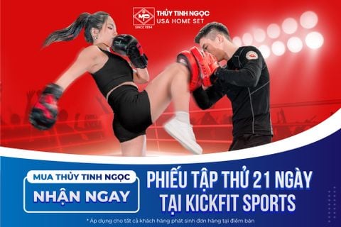 MUA SẮM TẠI THỦY TINH NGỌC - NHẬN THẺ TẬP LUYỆN CÙNG KICKFIT SPORTS