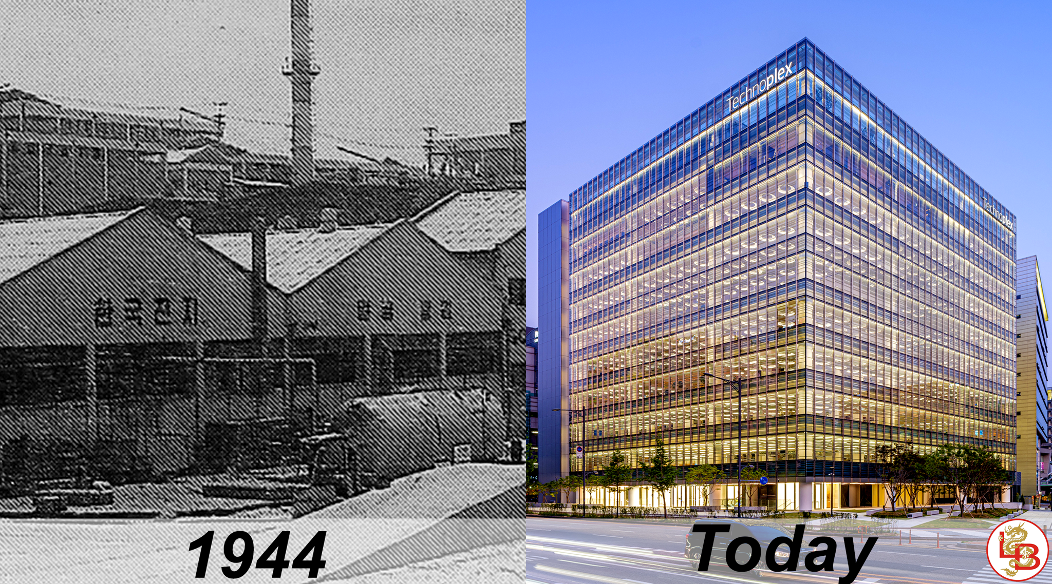 nhà máy và văn phòng ATLASBX Co,. Ltd từ năm 1944 đến hiện tại