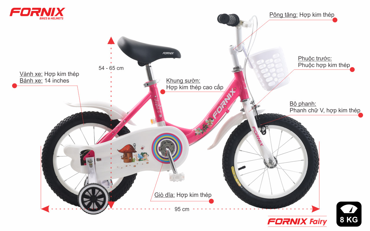 thông tin chi tiết xe đạp fornix faity