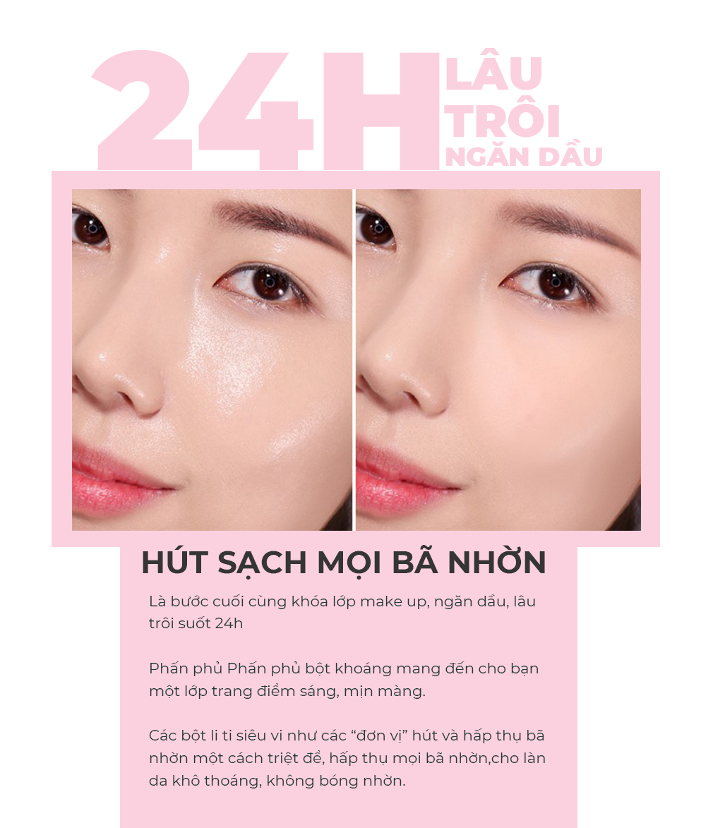 phấn phủ khoáng kiềm dầu no-sebum