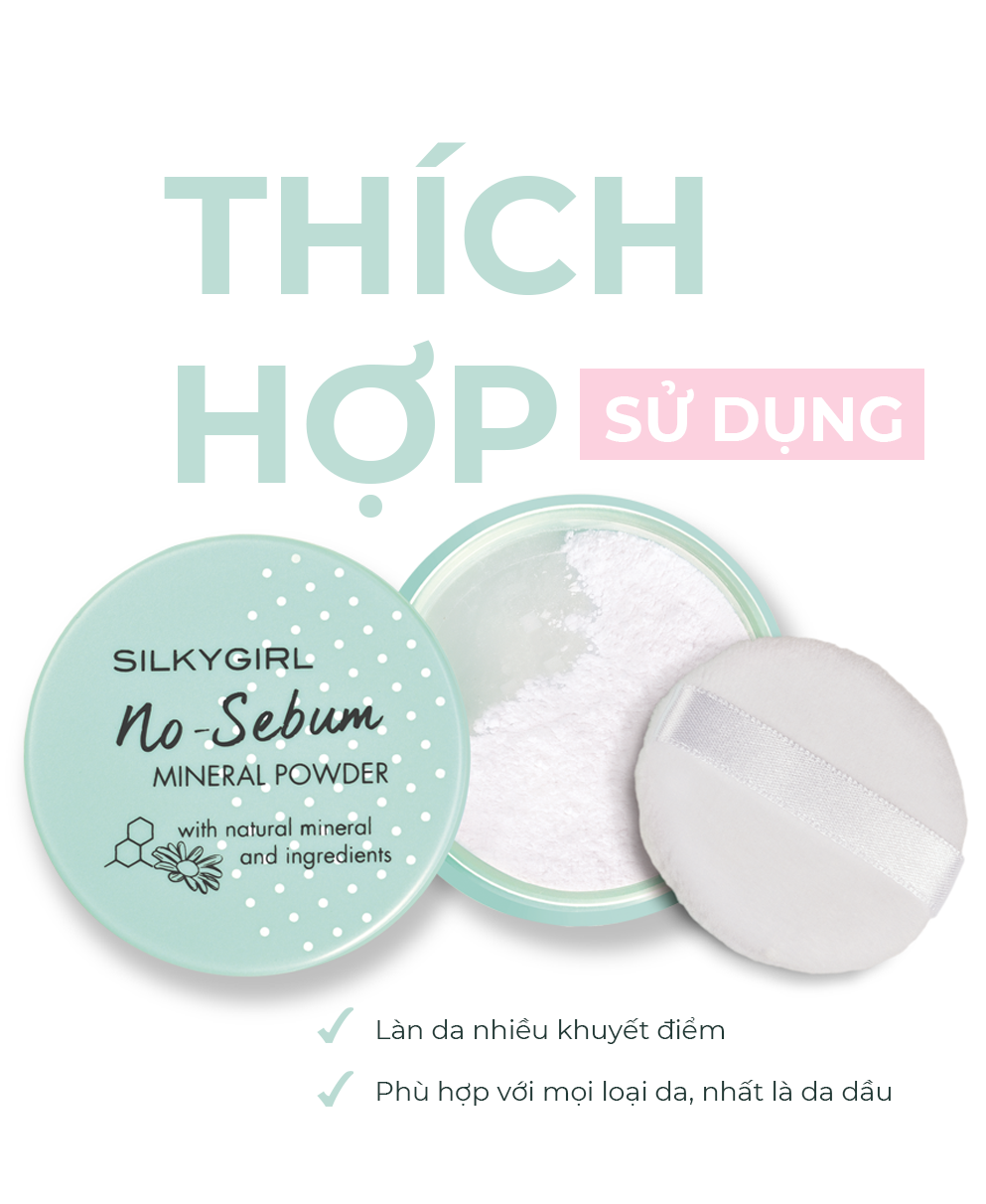 phấn phủ khoáng kiềm dầu no-sebum