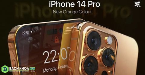 Ngắm iPhone 14 Pro phiên bản màu vàng cam, đẹp mãn nhãn từng đường nét!