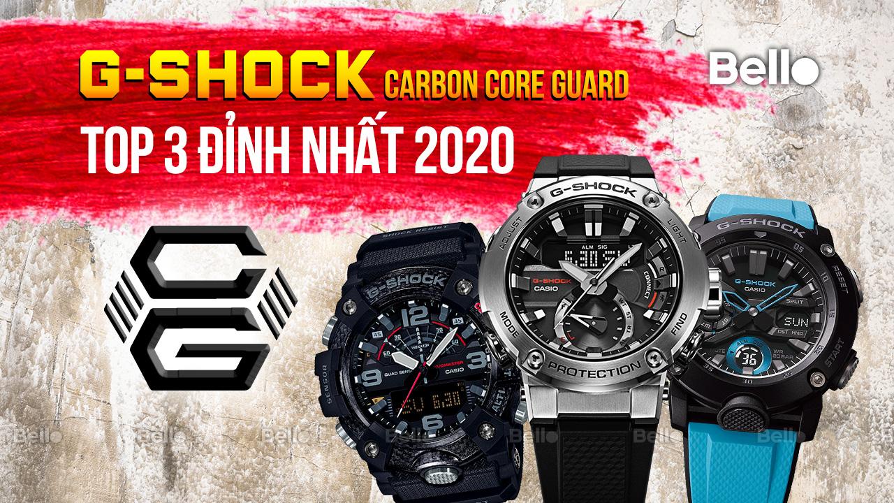 [Siêu phẩm] Top 3 dòng G-Shock Carbon Core Guard đỉnh nhất hiện nay!