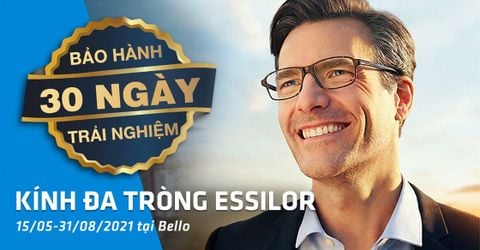 Bảo Hành 30 Ngày Trải Nghiệm Kính Đa Tròng Essilor Varilux 2021
