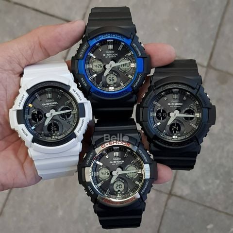 Bộ tứ đồng hồ G-Shock GAS-100: Mặt Kim số với Vỏ lớn và Pin mặt trời