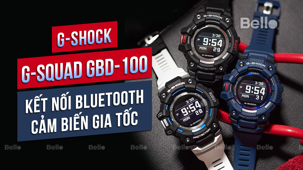 G-Shock GBD-100 với cảm biến gia tốc và thông báo điện thoại