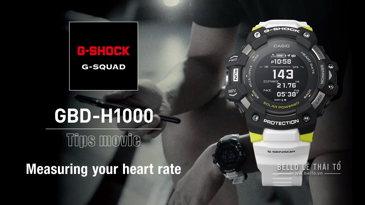 G-Shock G-Squad GBD-H1000 Video hướng dẫn sử dụng từ Casio G-Shock