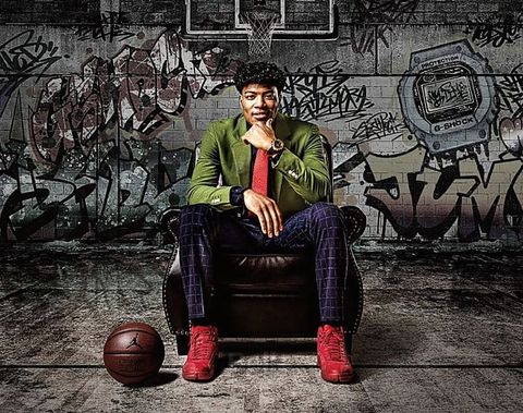 G-Shock G-Steel phiên bản giới hạn GST-B100RH-1A x Rui Hachimura tuyệt đẹp