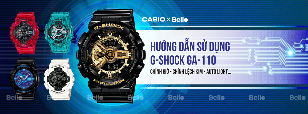 HÆ°á»ng dáº«n sá»­ dá»¥ng Äá»ng há» Casio G-Shock GA-110 - Module 5146
