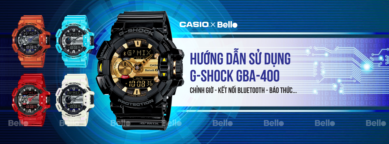 Hướng dẫn sử dụng đồng hồ Casio G-Shock GBA-400 - Module 5413