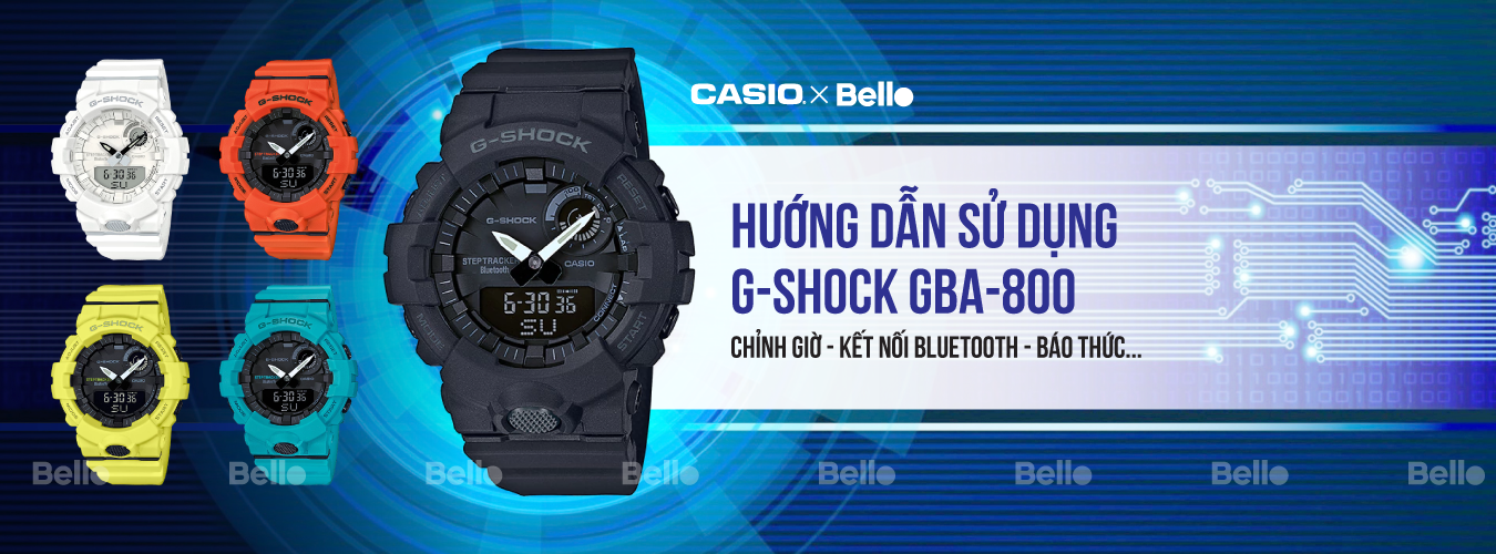 Hướng dẫn sử dụng đồng hồ Casio G-Shock GBA-800 - Module 5554