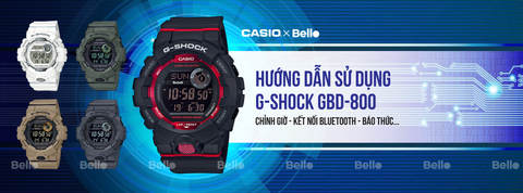 Hướng dẫn sử dụng đồng hồ Casio G-Shock GBD-800 - Module 3464
