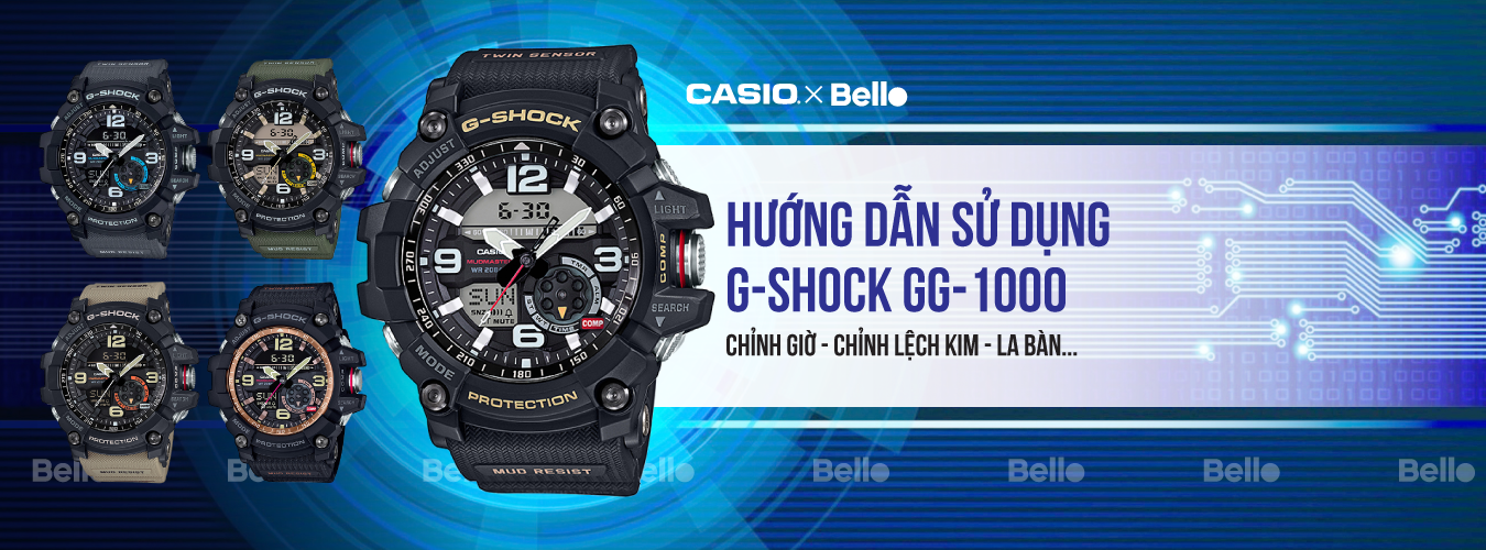 Hướng dẫn sử dụng đồng hồ Casio G-Shock GG-1000 - Module 5476