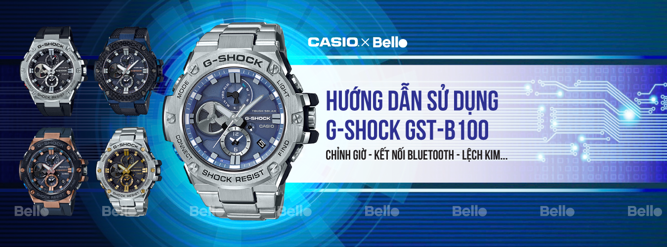 Hướng dẫn sử dụng đồng hồ Casio G-Shock GST-B100 - Module 5513