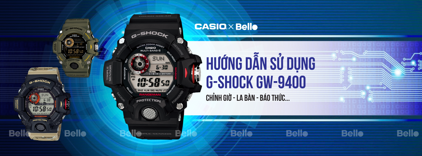 Hướng dẫn sử dụng đồng hồ Casio G-Shock GW-9400 - Module 3410