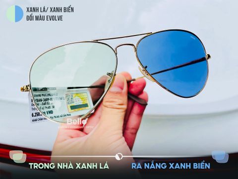 Top kính RayBan đổi màu chính hãng mắt Evolve, mới nhất 2021 | Bello