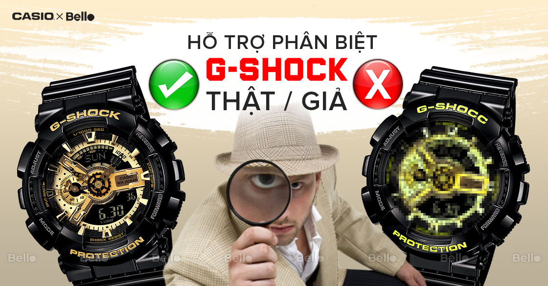 Hỗ trợ Phân Biệt Đồng Hồ G-Shock Thật Giả