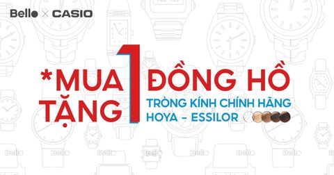 [ĐỒNG HỒ] Mua 1 Tặng 1 cặp tròng kính Hoya, Essilor chính hãng