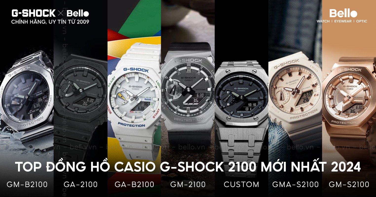 Top đồng hồ Casio G-Shock 2100 mới nhất 2024