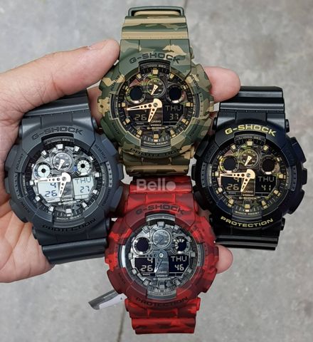G-Shock GA-100 phiên bản ngụy trang quân đội hiện sẵn hàng tại Bello