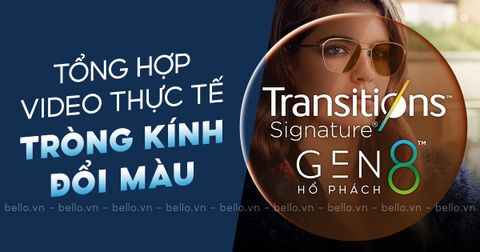 Tổng hợp Video thực tế tròng kính đổi màu Essilor Gen 8 Hổ Phách Amber