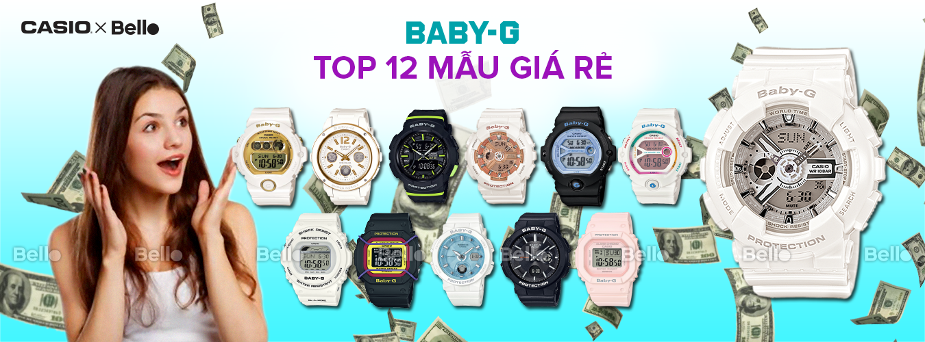 TOP 12 Đồng hồ Casio Baby-G Chính Hãng - G-Shock cho nữ Giá Rẻ Nhất