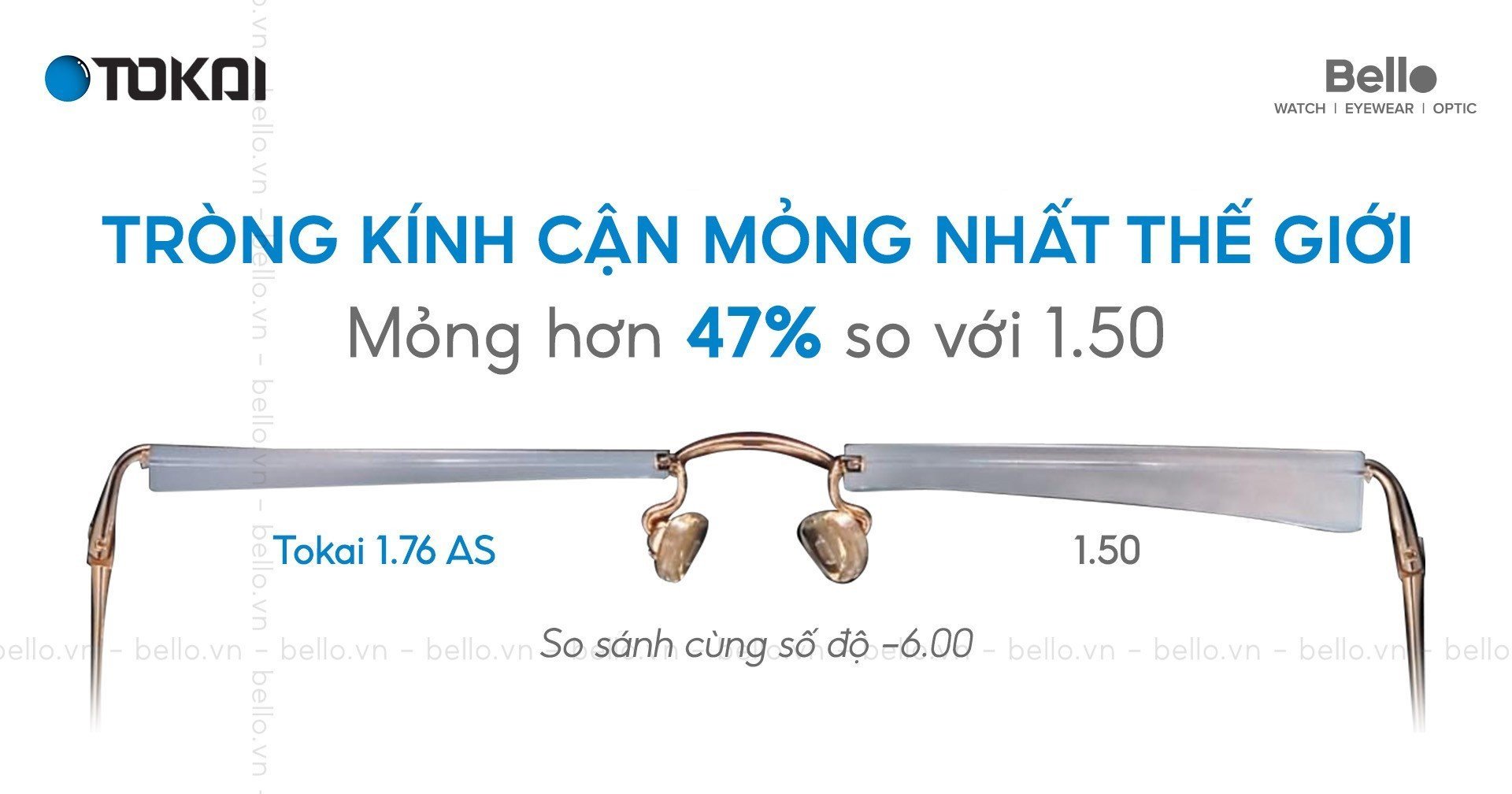 5 điểm nhấn trên tròng kính cận mỏng nhất thế giới từ Tokai Nhật Bản